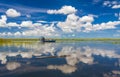 Florida Everglades airboat rides and aligators Royalty Free Stock Photo