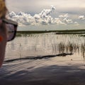 Florida Everglades airboat rides and alligators Royalty Free Stock Photo