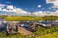 Florida Everglades airboat rides and alligators Royalty Free Stock Photo