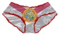 Florida Flag Knickers On A White Background