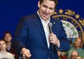 Florida Gov. Ron DeSantis speaks at a campaign rally in Nashua, N.H., USA, on Jan. 19, 2024.