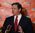 Florida Governor Ron DeSantis visits 2019 Miami Open at the Hard Rock Stadium in Miami Gardens, Florida