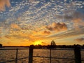 Florida gulf beach marsh wildlife preserve sunset