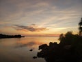 Florida gulf coast sunset fishing pier Royalty Free Stock Photo