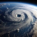 Hurricane weather storm satellite picture Royalty Free Stock Photo