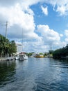 Florida Intracoastal Waterway in Fort Lauderdale, USA Royalty Free Stock Photo