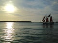 Florida Key West sunset from Mallory Square 3 Royalty Free Stock Photo