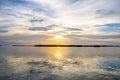 Beautiful sunset Florida Keys Royalty Free Stock Photo