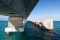 Florida Keys bridge and heritage trail Royalty Free Stock Photo