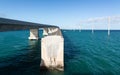 Florida Keys bridge and heritage trail Royalty Free Stock Photo