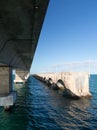 Florida Keys bridge and heritage trail Royalty Free Stock Photo