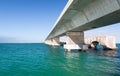 Florida Keys bridge and heritage trail Royalty Free Stock Photo