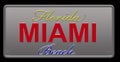 Florida License Plate illustration Royalty Free Stock Photo