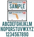 Florida License Plate Royalty Free Stock Photo