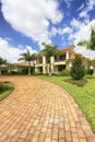 Florida luxury home in private community Royalty Free Stock Photo