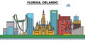 Florida, Orlando.City skyline Royalty Free Stock Photo