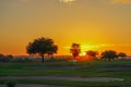 Florida resort sunset Royalty Free Stock Photo