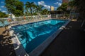 Florida resort swimming pool Royalty Free Stock Photo