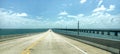 Florida scenic highway US 1, unique way to go to Key West Royalty Free Stock Photo