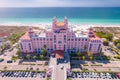 Florida. St Pete Beach FL. Summer vacations. Ocean beach, Hotels and Resorts in US. Blue-turquoise color of salt water.