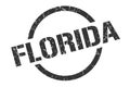 Florida stamp. Florida grunge round isolated sign.