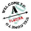 Florida stamp rubber grunge