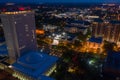 Florida State Capitol Building shot with a drone at night Royalty Free Stock Photo