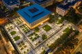 Florida State Capitol Building shot with a drone at night Royalty Free Stock Photo