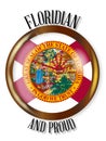 Florida Proud Flag Button