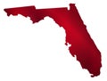 Florida State Map Silhouette