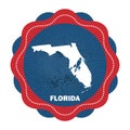 florida state map. Vector illustration decorative design Royalty Free Stock Photo
