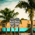 Florida 959 State Road signs in Miami Royalty Free Stock Photo