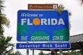 Florida state sign Royalty Free Stock Photo