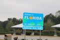 Florida state sign Royalty Free Stock Photo