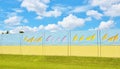 Florida state usa sound wall roadside Royalty Free Stock Photo