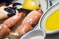 Florida stone crab claws Royalty Free Stock Photo