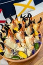 Florida Stone Crabs on ice tray