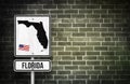 Florida street sign Royalty Free Stock Photo