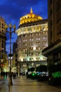 Florida Street, spanish Calle Florida, by night, a pedestrian shopping street downtown Buenos Aires, Argentina Royalty Free Stock Photo