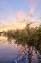 Florida Sunrise Marsh Reflections Royalty Free Stock Photo