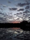 Florida sunrise sunset dock nature Royalty Free Stock Photo