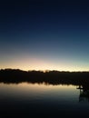 Florida sunrise sunset dock nature Royalty Free Stock Photo