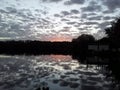 Florida sunrise sunset dock nature Royalty Free Stock Photo