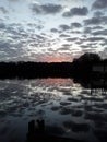 Florida sunrise sunset dock nature Royalty Free Stock Photo