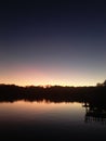 Florida sunrise sunset dock nature Royalty Free Stock Photo