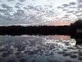 Florida sunrise sunset dock nature Royalty Free Stock Photo