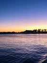 Florida sunset of the coast of veto beach