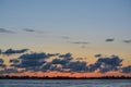 Florida sunset on the Inter coastal waterway at Belleair Bluffs