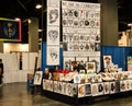 Florida Supercon in South Beach Miami Convention Center: colorful posters, souvenirs, signs, symbols, vendor booths