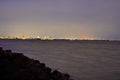 Florida Tampa bay beach night landscape Royalty Free Stock Photo